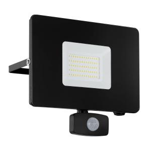 EGLO Foco de exterior LED Faedo 3, sensor, negro, 50W