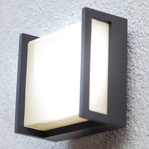 LUTEC Aplique LED de exterior Qubo, 14cm x 14cm