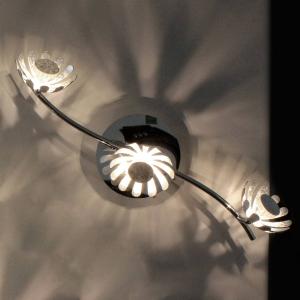 Eco-Light Aplique LED Bloom 3 luces plata