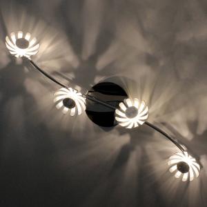 Eco-Light Aplique LED Bloom 4 luces plata