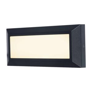 LUTEC Aplique LED de exterior Helena frontal 23 cm negro