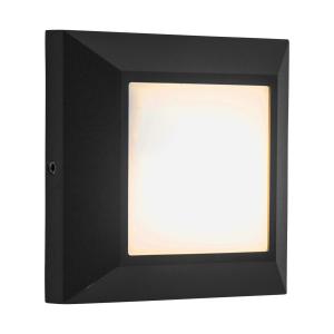 LUTEC Aplique LED de exterior Helena frontal 10 cm negro