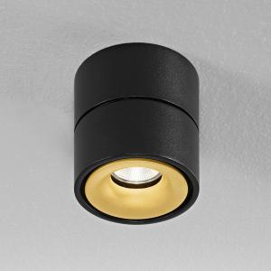 Egger Licht Egger Clippo foco de techo LED, negro-oro, 2.70…