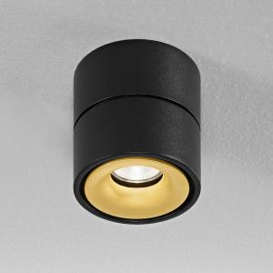 Egger Licht Egger Clippo foco de techo LED, negro-oro, 3.00…
