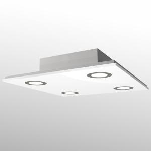 Evotec Lámpara LED de techo Pano cuadrangular, blanco