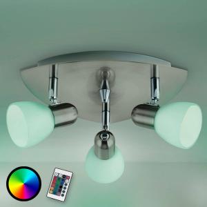 EGLO Lámpara de techo con 3 bombillas Enea-C LED RGBW