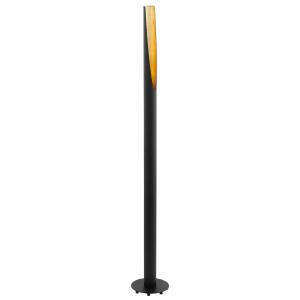 EGLO Lámpara de pie LED Barbotto en negro/oro