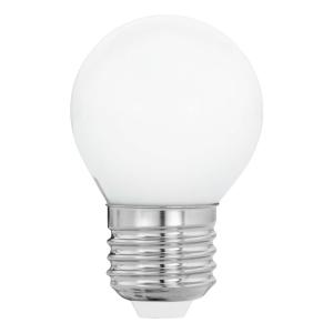 EGLO Bombilla LED E27 G45 4W, blanco cálido, opalina