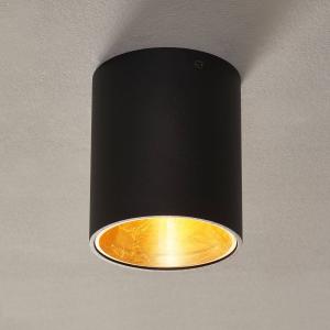 EGLO Lámpara de techo LED Polasso redonda, negro-oro