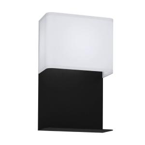 EGLO Aplique LED Galdakao con tejido, negro/blanco