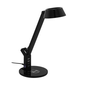 EGLO Lámpara de mesa LED Banderalo CCT dim QI negro