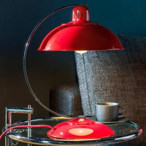 Elstead En rojo fresco - lámpara de mesa Franklin