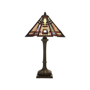 QUOIZEL Lámpara de mesa Classic Craftsman diseño Tiffany