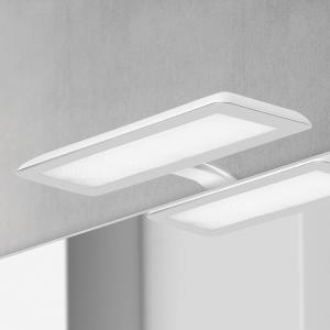 Ebir Lámpara de espejo LED Nikita, blanco/gris acero