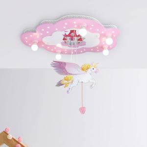 Elobra Lámpara de techo unicornio Castillo para los niños