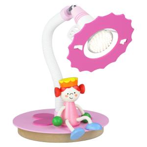 Elobra Prinzessin lámpara de mesa LED con figura sentada