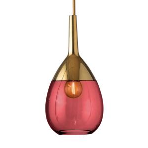 EBB & FLOW Lute S lámpara colgante oro rojo rubí