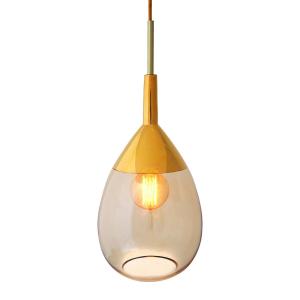 EBB & FLOW Lute M lámpara colgante oro oro-humo