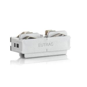 Conector longitudinal eléctrico trifásico Eutrac plata