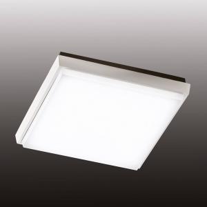 Fabas Luce Plafón LED para exterior Desdy, 24x24 cm, blanco