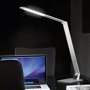 Fabas Luce Lámpara de mesa LED Wasp plana, aluminio