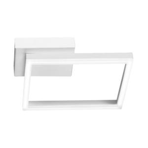 Fabas Luce Lámpara LED de techo Bard, 27x27cm, blanco
