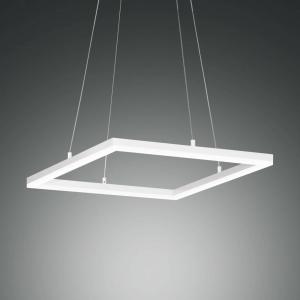 Fabas Luce Lámpara colgante LED Bard, 42x42cm en blanco