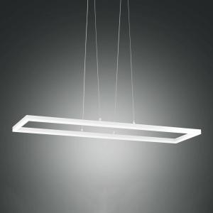 Fabas Luce Lámpara colgante LED Bard, 92x32 cm en blanco