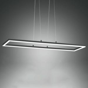 Fabas Luce Lámpara colgante LED Bard 92x32 cm, antracita