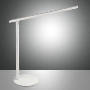 Fabas Luce Lámpara de mesa LED Ideal con atenuador, blanco