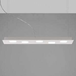 Fabbian Quarter - colgante LED blanca 5 luces
