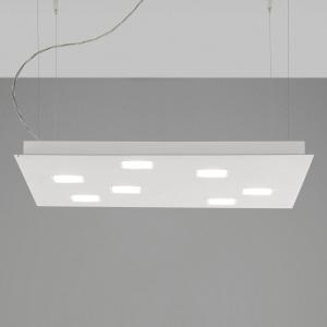 Fabbian Quarter - colgante LED blanca 7 luces