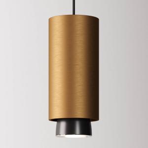Fabbian Claque lámpara colgante LED 20 cm bronce
