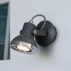 FARO BARCELONA Ring- foco de pared LED en gris oscuro