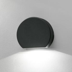 FARO BARCELONA Aplique LED de exterior redondo Pill, gris o…