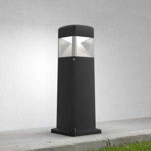 Fumagalli Baliza LED Elisa 500, negro, transparente, 3.000K