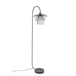 Lámpara de pie Forestier Papillon XS, negra