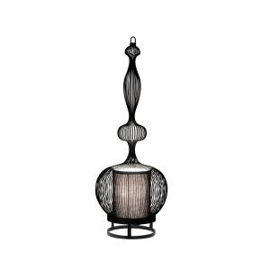 Lámpara de mesa Forestier Impératrice, negra