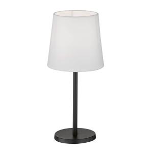 FH Lighting Lámpara de mesa Eve con pantalla de tela, blanc…
