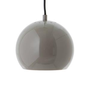 FRANDSEN lámpara colgante Bola, gris brillante, Ø 18 cm