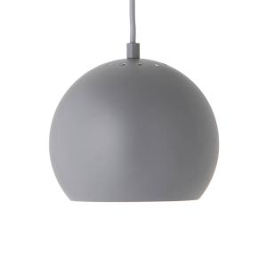 FRANDSEN lámpara colgante Bola, gris claro mate, Ø 18 cm