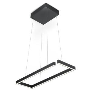 Knapstein Lámpara colgante LED Marisa-60, negro mate, 60 x…