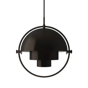 Lámpara colgante Gubi Lite, Ø 27 cm, negro/negro