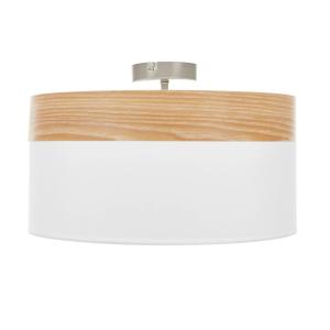 Globo Lámpara de techo Libba, crema-madera