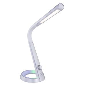 Globo Lámpara mesa LED Mitti, conexión USB plata/blanco