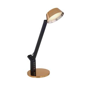 Globo Lámpara de mesa LED Ursino, oro, atenuable, CCT