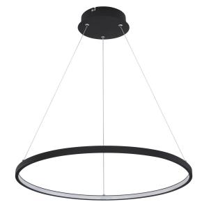 Globo Lámpara colgante LED Ralph, 1 luz, negro, Ø 60cm
