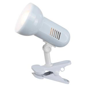 Globo Lámpara de pinza Basic, blanco, ajustable
