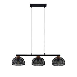 Lindby Louk lámpara colgante, 3 luces, negro