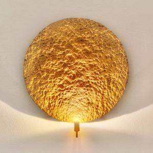 Holländer Aplique de pared LED Traversa, oro brillante, Ø 3…